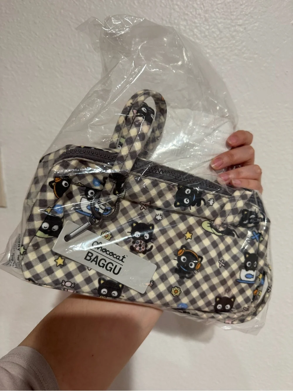 Chococat x BAGGU small nylon bowler